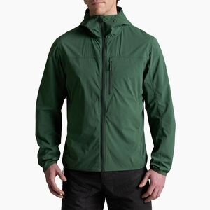 Kuhl Men's Dark Green Lightweight Hooded Jacket